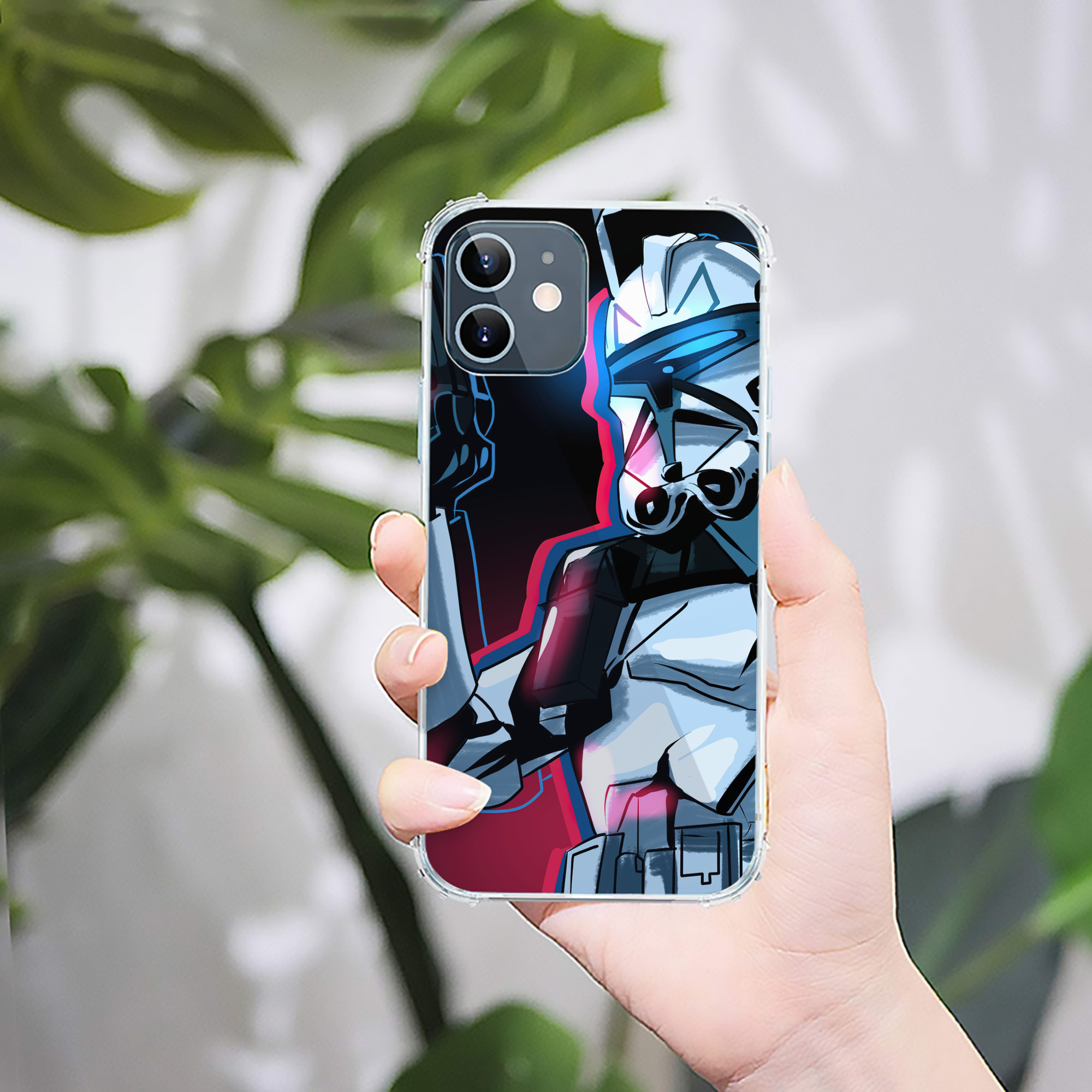 （画像用） スター・ウォーズ Star Wars 【iPhone 12シリーズ対応】透明スマホケース（クリアソフトケース）